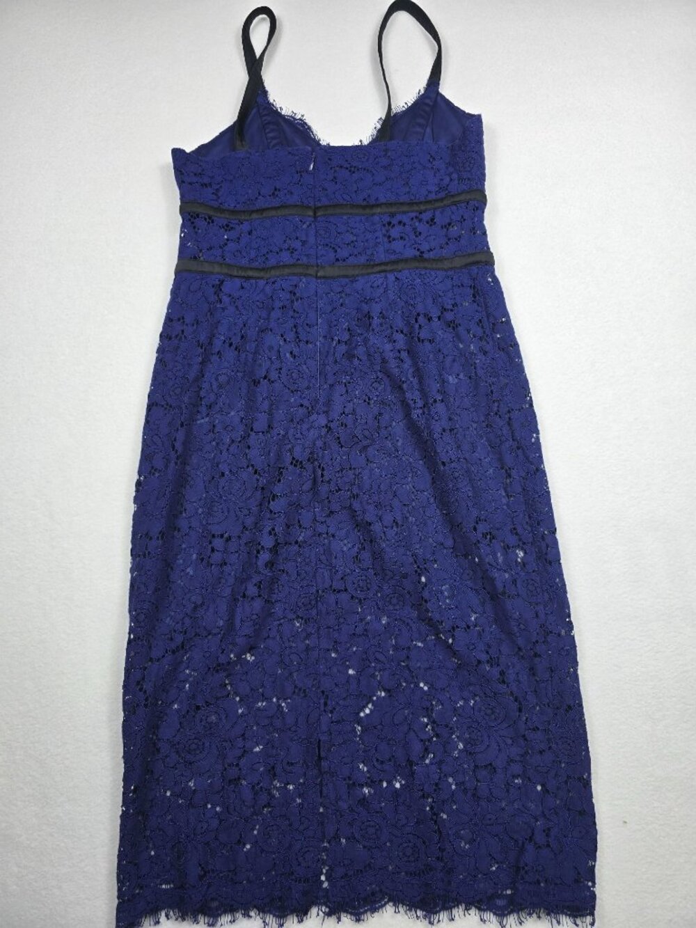 Express Womens Navy Lace Dress Size 6 - Picture 5 of 6